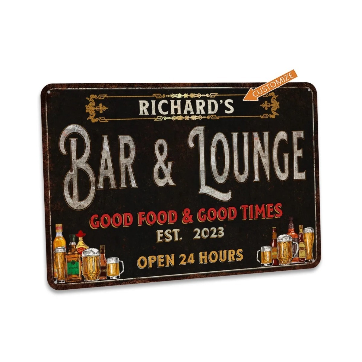 Home Bar Lounge - Custom Bar & Lounge Sign Bar