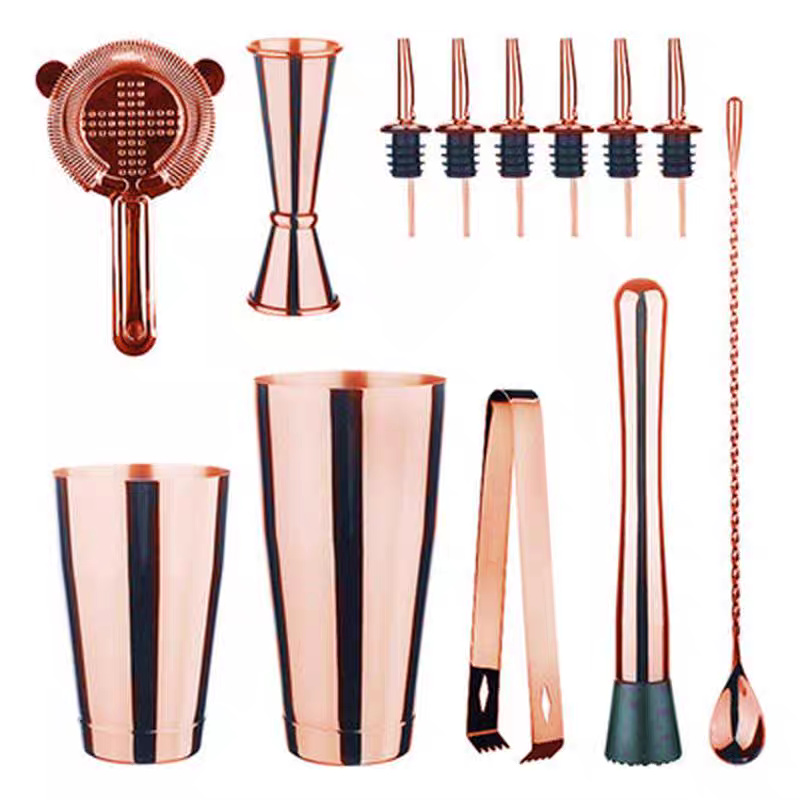 Cocktail Shaker Bar Set: 2 Wei - đánh giá và giá Boston Shaker Set