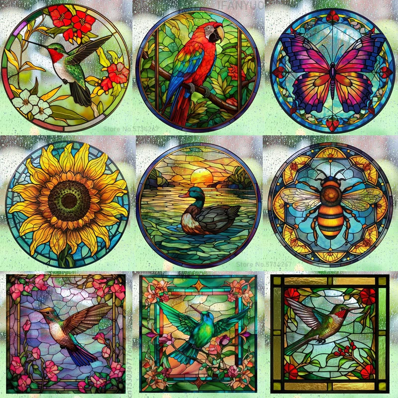 Retro Colorful Stained Humming - đánh giá và giá Old Fashioned Glass