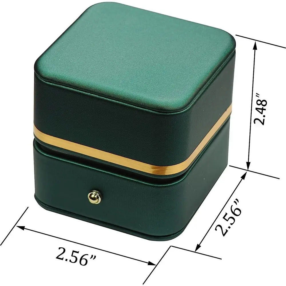 Fashion PU Leather Square Ring - đánh giá và giá Bar Cart Gold