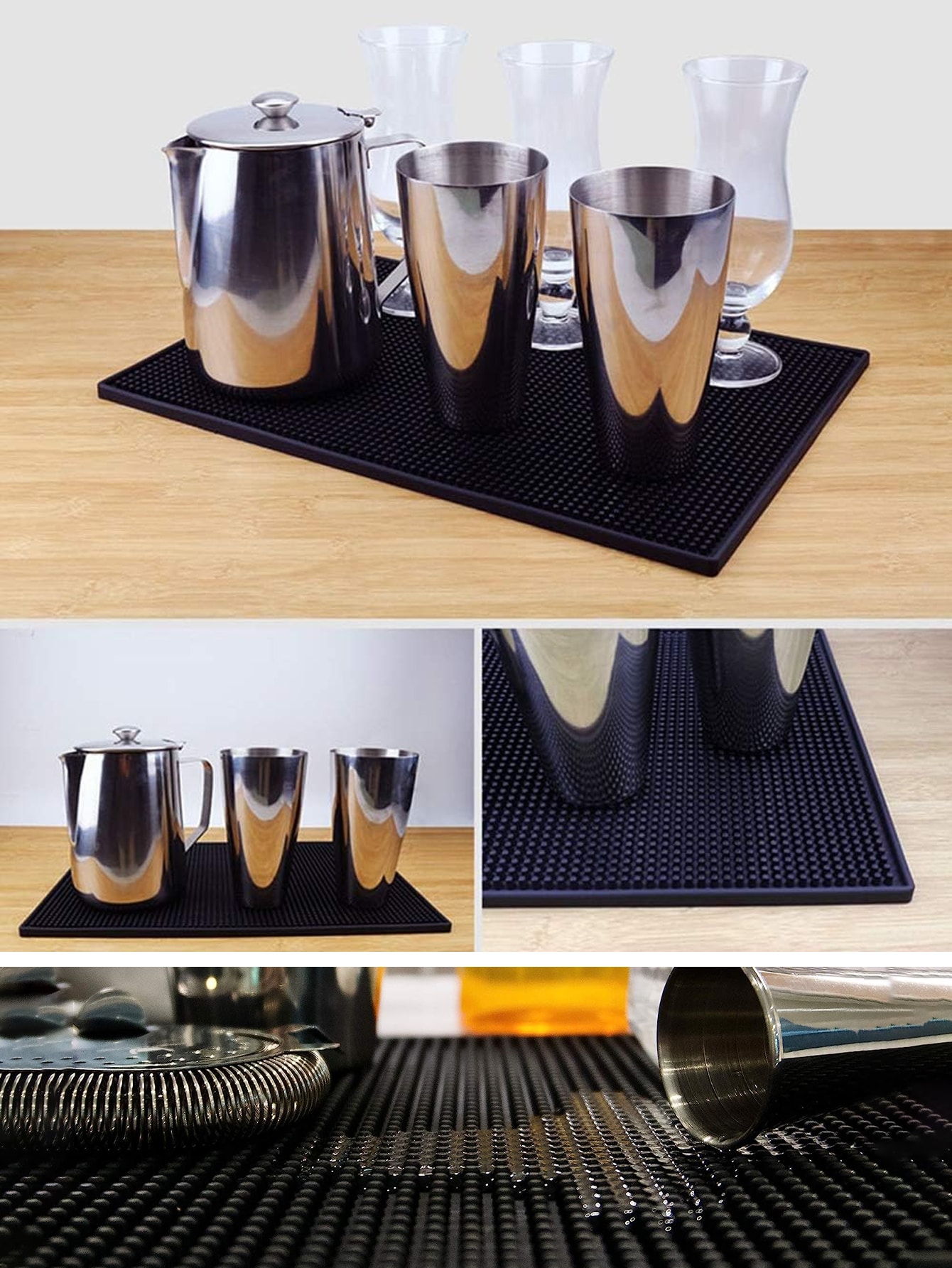 Leeseph Bar Mat, Rubber Dish D - đánh giá và giá Bar Mat Rubber