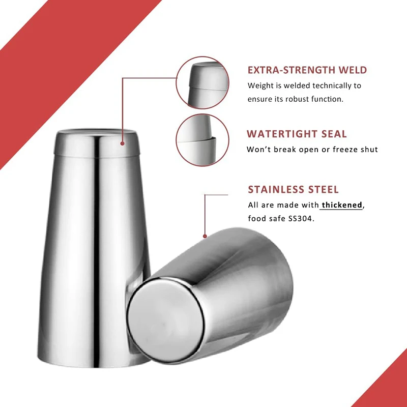 18oz & 28oz Cocktail Shaker Se - đánh giá và giá Boston Shaker Set