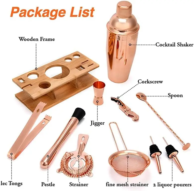 Bartender Kit 12-Piece Boston  - đánh giá và giá Boston Shaker Set