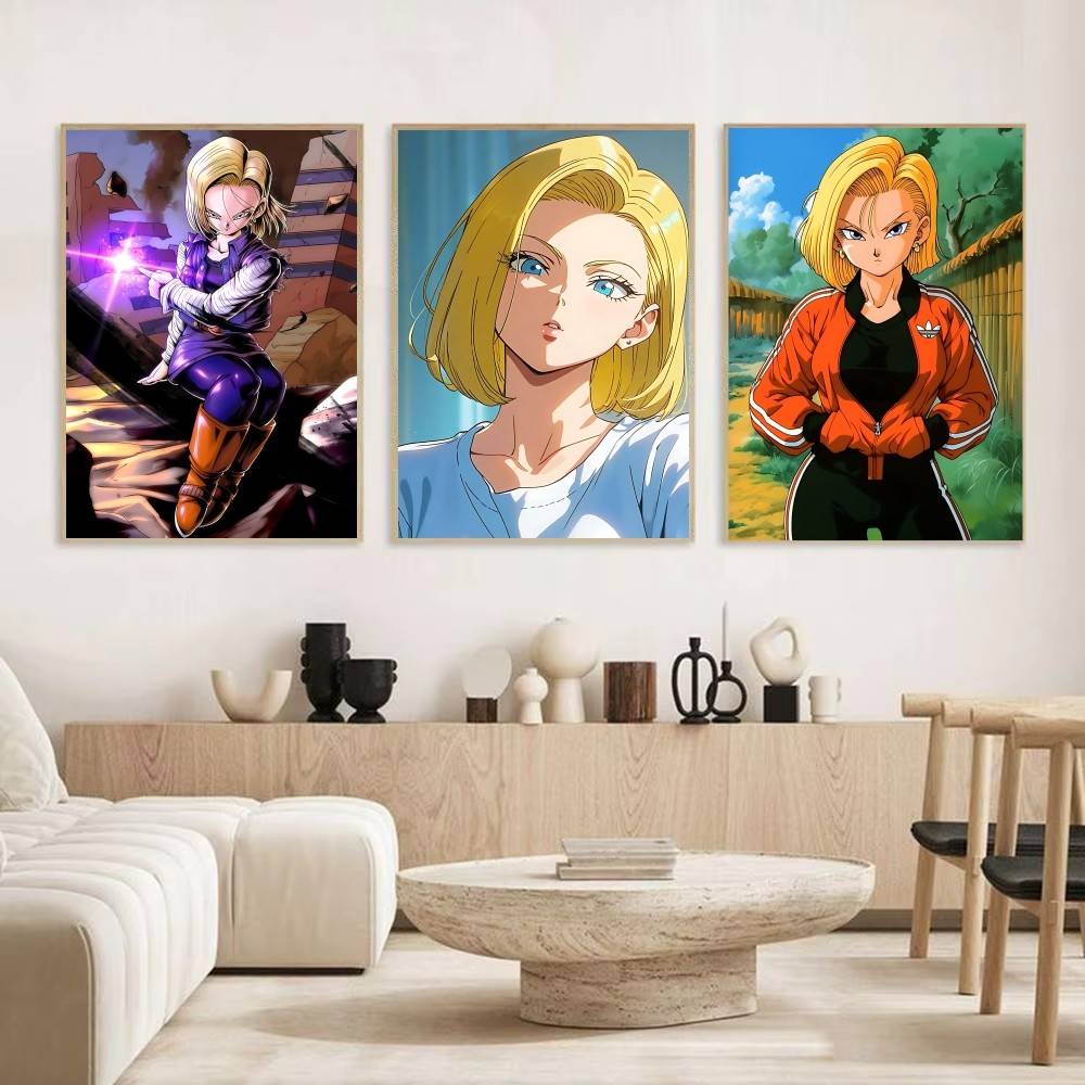 Anime DRAGON BALL Android 18 p - đánh giá và giá Home Bar Android