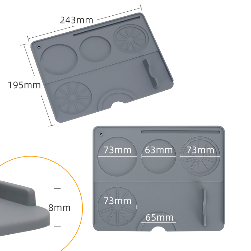 Coffee Tamper Mat Espresso Por - đánh giá và giá Bar Mat Rubber