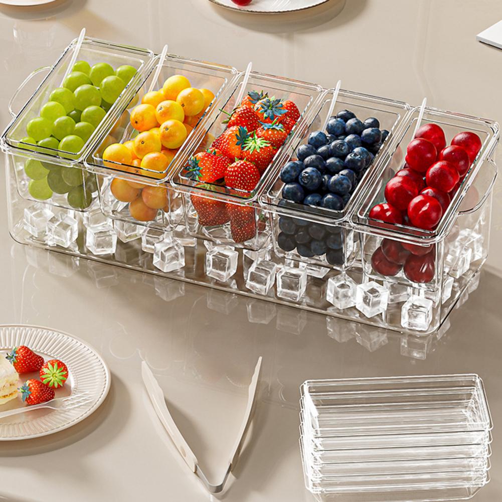 Taco Bar Serving Set for Party - đánh giá và giá Garnish Tray Set