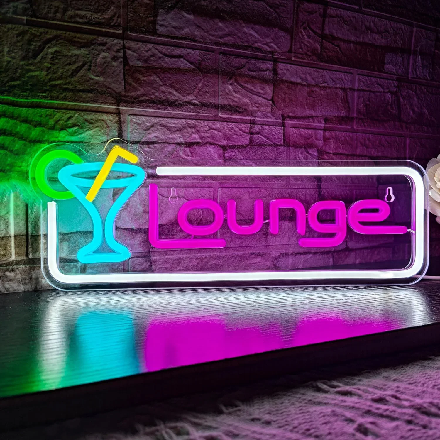 Lounge Cocktail LED Neon Sign  - đánh giá và giá Home Bar Lounge