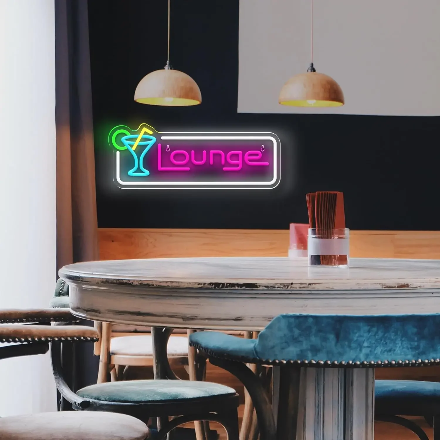 Lounge Cocktail LED Neon Sign  - đánh giá và giá Home Bar Lounge